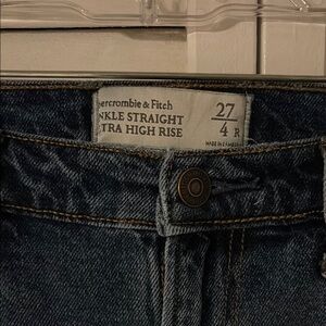 Abercrombie & Fitch Blue Straight Leg Jeans